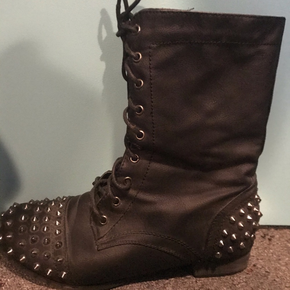 Discovery Studded Combat Boots